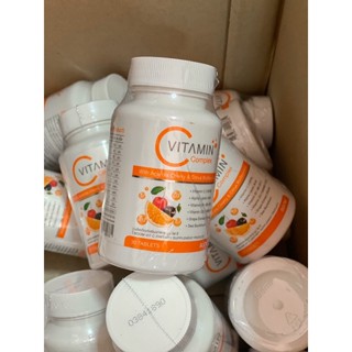 ✅หมดอายุ 06/2024📍1 กระปุก x 30 เม็ด 💯ของแท้ ✅ขายถูก Boom Vitamin C Complexผลิตภัณฑ์เสริมอาหารวิตามินซีธรรมชาติ