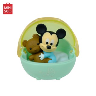 MINISO กล่องสุ่ม กล่องสุ่มโมเดล Disney Mickey Mouse Collection Shaking Figure Blind Box ลิขสิทธิ์แท้