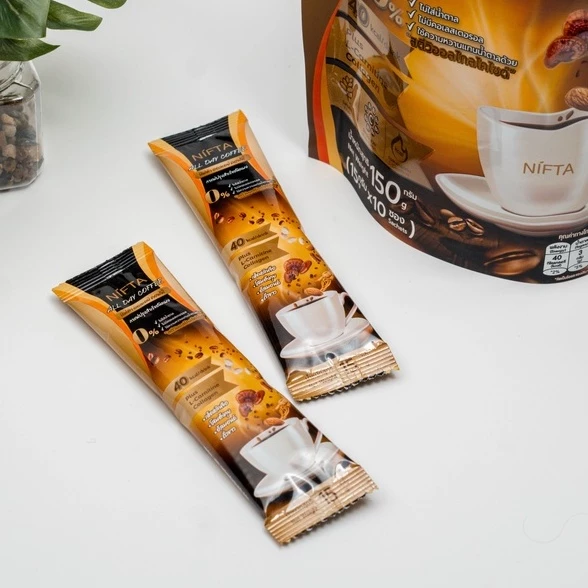 (1 ซอง) NIFTA ALL DAY COFFEE กาแฟลดน้ำหนัก กาแฟอราบิก้าระดับพรีเมี่ยม แคลต่ำ ช่วยระบบเผาผลาญ คุมหิว ไม่มีไขมันทรานส์ thumbnail 4