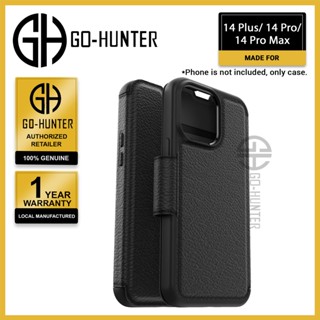 Otterbox Strada Folio สําหรับ iPhone 14 [ Pro Max / Pro / Plus] Shadow Black