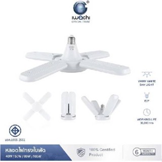 หลอดไฟทรงใบพัด LED พับเก็บได้ /  Fan Blade LED Bulb IWC-FAN-BLADE-50W-3+1