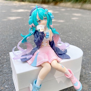 โมเดลฟิกเกอร์ PVC รูปการ์ตูนอนิเมะ Kawaii Hatsune Miku ขนาด 15 ซม. แบบตั้งโต๊ะ สําหรับผู้ใหญ่