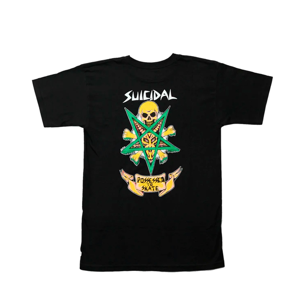 IM AP Suicidal SkatesPossessed To Skate T-Shirt - Black