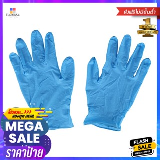 ถุงมือยางไนไตร PARAGON ขนาด L สีฟ้า 20 ชิ้นNITRILE RUBBER GLOVES PARAGON SIZE L BLUE 20EA