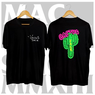 Tee เสื้อคู่ แคคตัส แจ็ค คอลเลคชั่น ทราวิส สก็อตต์ ทีส &lt;zK เสื้อโอเวอร์ไซ เสื้อวินเทจผญ เสื้อยืด