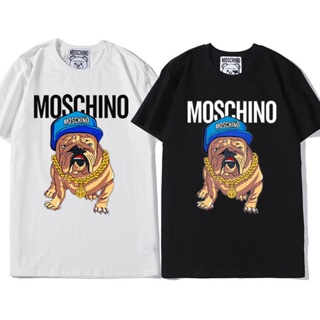 สวยๆคอกลมMoschino-trademark เสื้อยืดแขนสั้น พิมพ์ลายเสือ Transformers 22ss สําหรับผู้ชาย ผู้หญิง896258