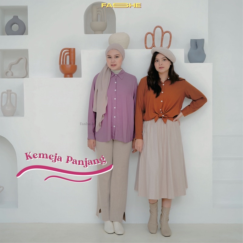 Kemeja WOMEN& 39;S LONG SHIRT / PLAIN SHIRT / WOMEN& 39;S SHIRT / WOMEN& 39;S BLOUSE