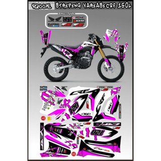 สติกเกอร์รูปลอก แบบเต็มตัว สําหรับรถจักรยานยนต์ Honda crf 150L crf all 150 Variation