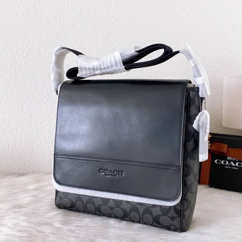 Houston Map Bag In Signature Canvas (COACH 573)