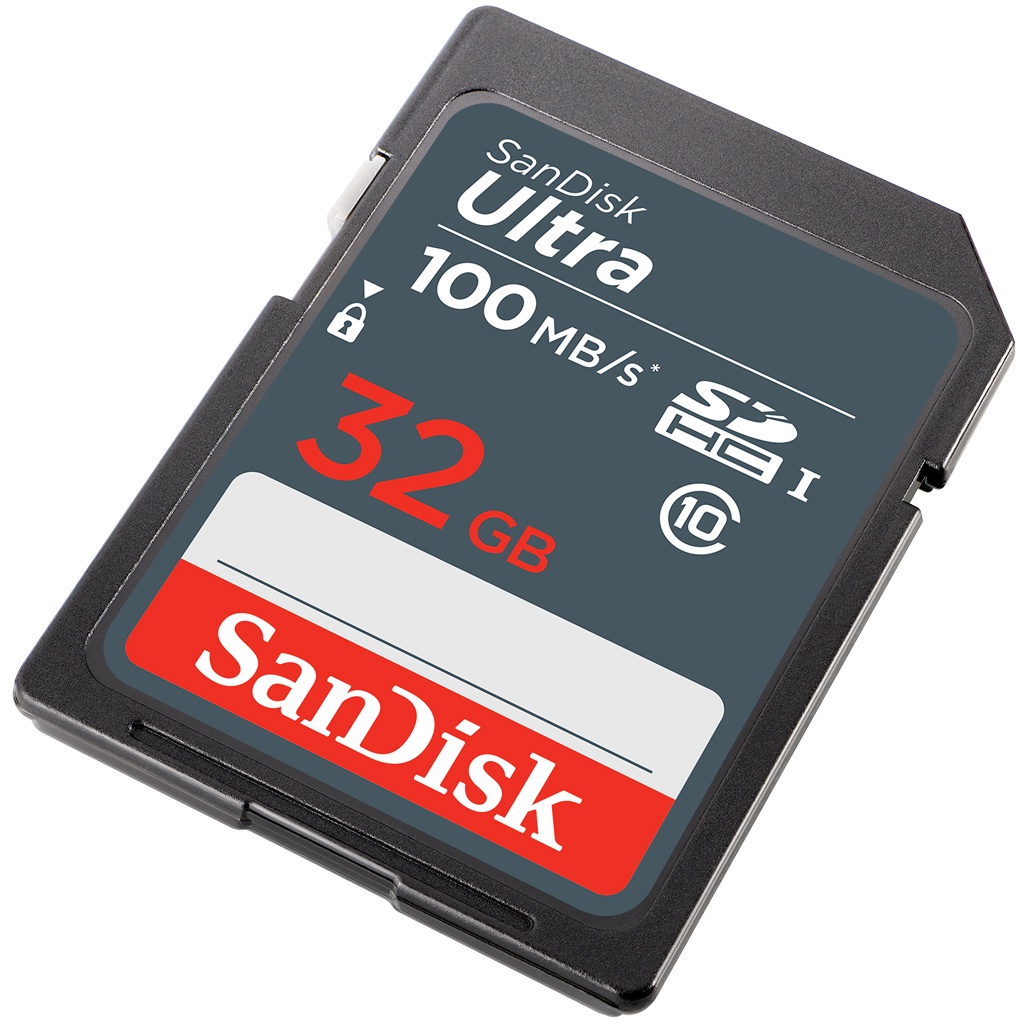 SanDisk Ultra SD Card 32GB SDHC Class10 Speed 100MB/s (SDSDUNR-032G-GN3IN)  เมมโมรี่การ์ด สำหรับ SDCARD กล้องมิลเลอร์เลส DSLR Mirrorless ประกัน 7ปี |  Shopee Thailand