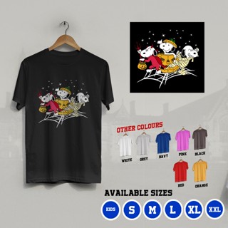 เสื้อยืดผู้หญิง เสื้อสีขาว เสื้อยืด พิมพ์ลาย Snoopy Peanuts K/998 พรีเมี่ยม สําหรับเด็ก และผู้ใหญ่