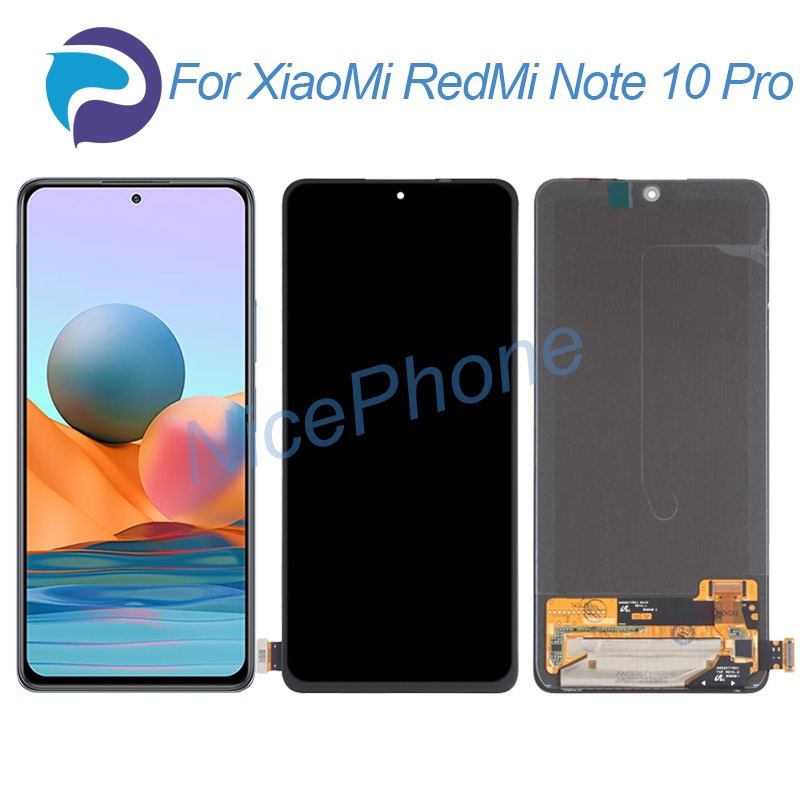 for XiaoMi RedMi Note 10 Pro LCD Display Touch Screen Digitizer Replacement 6.67" M2101K6G, M2101K6R