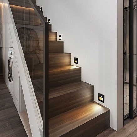 ระบบเซนเซอร์อินฟราเรด ตกแต่งผนังไฟ Led สําหรับติดบันได ทางเข้า ทางเดิน - รูปที่ 5