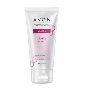 🌟 ไมเซลล่า สครับ นูทราเอฟเฟกซ์ เอวอน AVON NUTRAEFFECTS SOOTHE MICELLAR SCRUB 150ml.