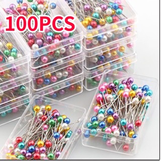 เข็มไข่มุก แฮนด์เมด อุปกรณ์เสริม สําหรับเย็บผ้า DIY 100 ชิ้น