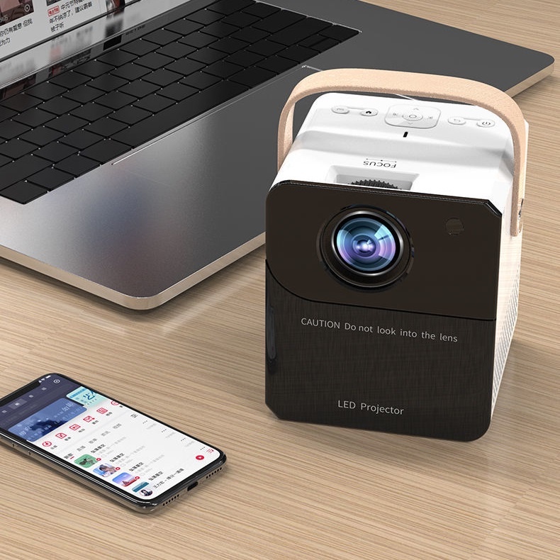 XingDong มินิโปรเจคเตอร์ LED Projector1080P โปรเจคเตอร์ แบบพกพา ความละเอียด 2022