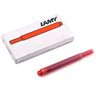 Lamy หมึกเติม T10 สําหรับปากกาหมึกซึม (สีดํา น้ําเงิน แดง) 5 หลอดต่อกล่อง