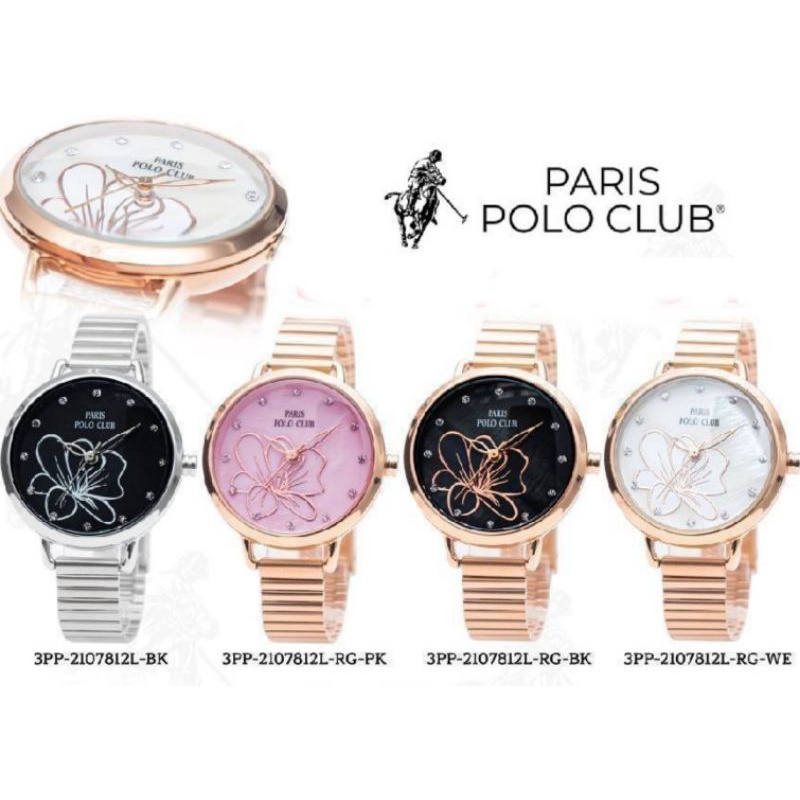 Paris Polo Club นาฬิกาผู้หญิง รุ่น 3PP-2107812L  สีโรสโกลด์