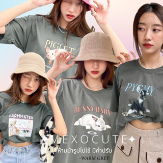 Tee เสื้อโอเวอร์ไซ พร้อมส่ง ♡MEXOCUTE เสื้อยืด เสื้อโอเวอร์ไซส์ ผ้าหนาCotton100% ( รวมลายสัตว์ )