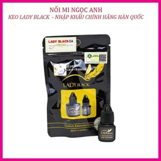 กาวต่อขนตา LADY BLACK ของแท้ 100% นำเขาจากเกาหลีสินค้าผลิตวันที่26/04/69ค่ะ