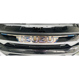 ครอบโลโก้ ISUZUไทเท Dmax- 2022  โลโก้ ติดรถยนต์​ ISUZU​ DMAX 2022สีไทเท304แท้kitracing