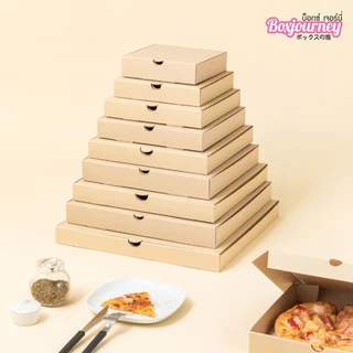 Boxjourney กล่องลูกฟูกพิซซ่า ขนาด 6-16 นิ้ว (10 ใบ/แพค)