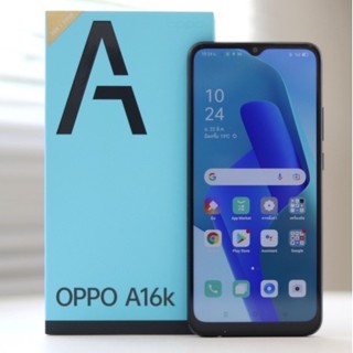 OPPO A16k (Ram3GB+Rom32GB) จอ 6.52" โทรศัพท์มือถือ ดีไซน์บางเบา แบตเตอรี่ 4230mAh ประหยัดพลังงาน ฟรี ฟิล์มกระจก