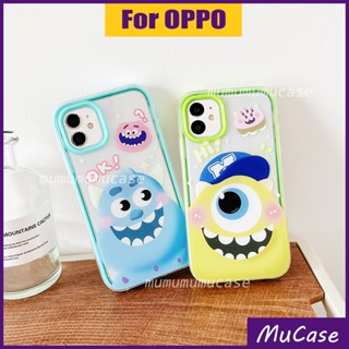 3 IN 1 เคสโทรศัพท์มือถือแบบใส ลาย IN 1 สําหรับ Oppo A5S A12 A7 A3S A12e A9 A5 A15 A15S A16 A16S A52 A92 A53 A32 A53S A54 A55 A74 A94 F9 F11 Reno5 Pro 2020 4G 5G สุนทรีย์