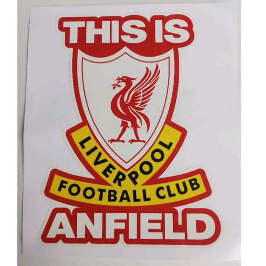 สติ๊กเกอร์ ลิเวอร์พูล (Liverpool) ขนาด 17×22 ซม.