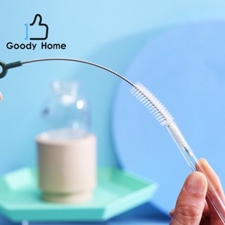 Goody Home แปรงขัด หลอดดื่มน้ำสแตนเลสที่มีเส้นผ่าศูนย์กลางให…