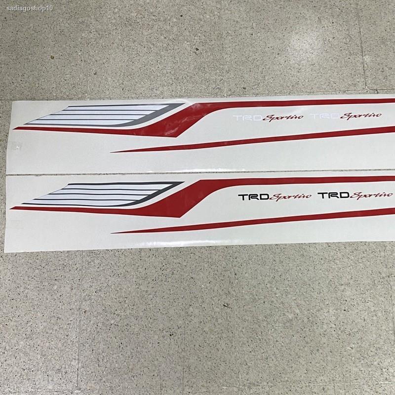 ส่งตรงจากกรุงเทพสติ๊กเกอร์* TRD sportivo ติดข้างไฟหน้า Toyota VIOS ปี 2015 ขนาด 8 x 120 cm ราคาต่อชุดมี 2 ข้าง
