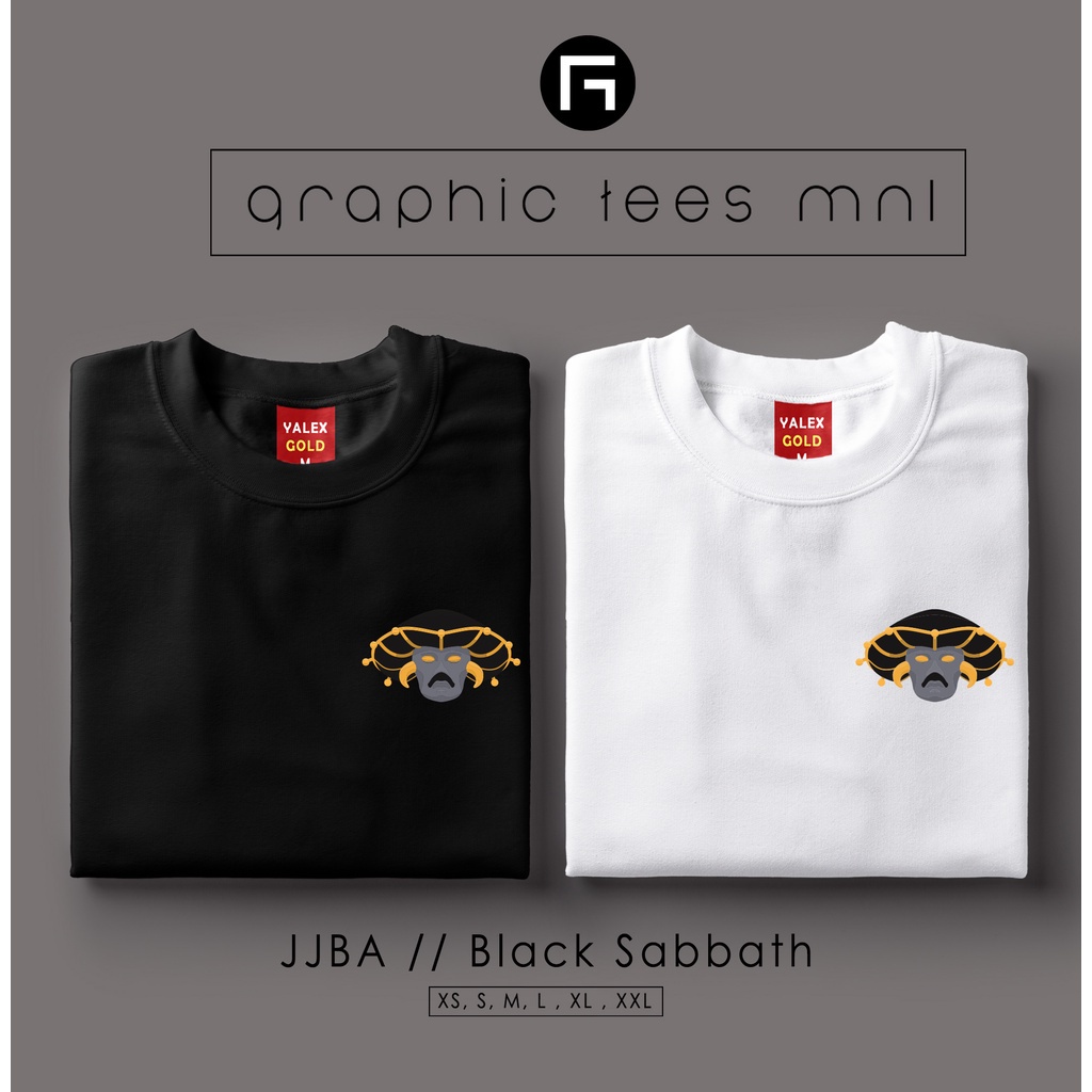 กราฟิก Tees MNL Jojo ของการผจญภัยที่แปลกประหลาด JJBA สีดําวันสะบาโตยืนเสื้อที่กําหนดเองเสื้อยืด KW^