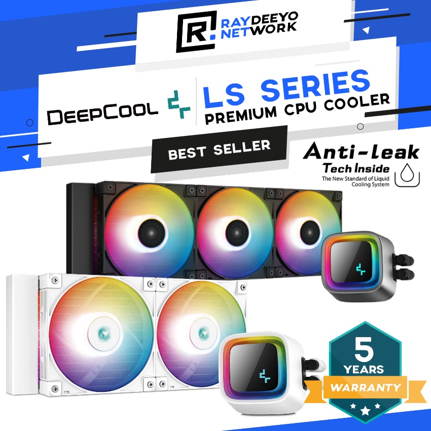 DeepCool LS520/LS720 คูลเลอร์ซีพียูเหลวระดับพรีเมียม [ประสิทธิภาพสูง/ประสิทธิภาพเสียงรบกวนต่ํา/ฝาครอ