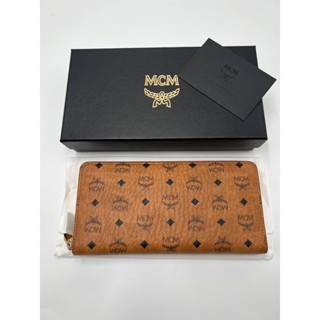 พร้อมส่ง 🔥Sale 10999🔥 กระเป๋าสตางค์ซิปรอบ MCM Shop King อปก กล่อง การ์ด ถุงผ้า ถุงกระดาษ