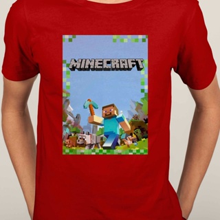 เสื้อยืด cartoonเกม Minecraft เสื้อยืดคอกลมแขนสั้นผู้ชาย | เสื้อยืด ชุดลำลอง | เสื้อยืดผู้ชาย | แฟชั่นลำลองและเรียบง่าย