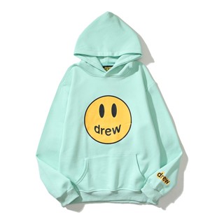 ▶พร้อมส่ง◀ เสื้อกันหนาว มีฮู้ด ผ้าฝ้าย ทรงหลวม ลาย Drew Smiley House ของแท้ แฟชั่นฤดูใบไม้ร่วง และฤดูหนาว สําหรับคู่รัก 2022