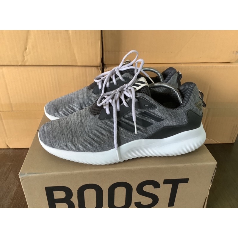 Adidas Mens AlphaBounce RC Gray Running Shoes Sneakers