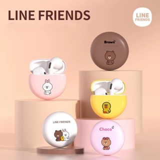 Line Friends LFT27 หูฟังสเตอริโอไร้สายบลูทูธ สําหรับเด็กผู้หญิง