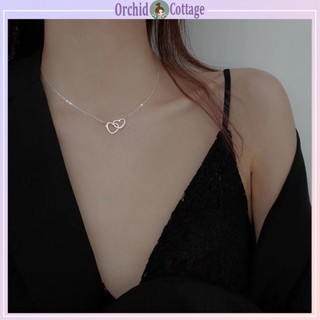 สร้อยคอรักเงินสุทธิสีแดง, สร้อยคอรูปหัวใจสไตล์เกาหลีที่เรียบง่ายของผู้หญิง, สร้อยคอขายส่ง,สร้อยคอสร้อยคอแฟชั่นผู้หญิง，
