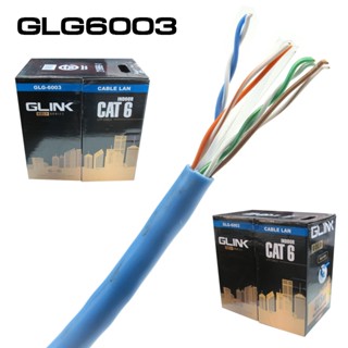 สาย LAN CAT6 UTP Cable Indoor ใช้ภายใน GLINK Gold Series GLG-6003 (100m)