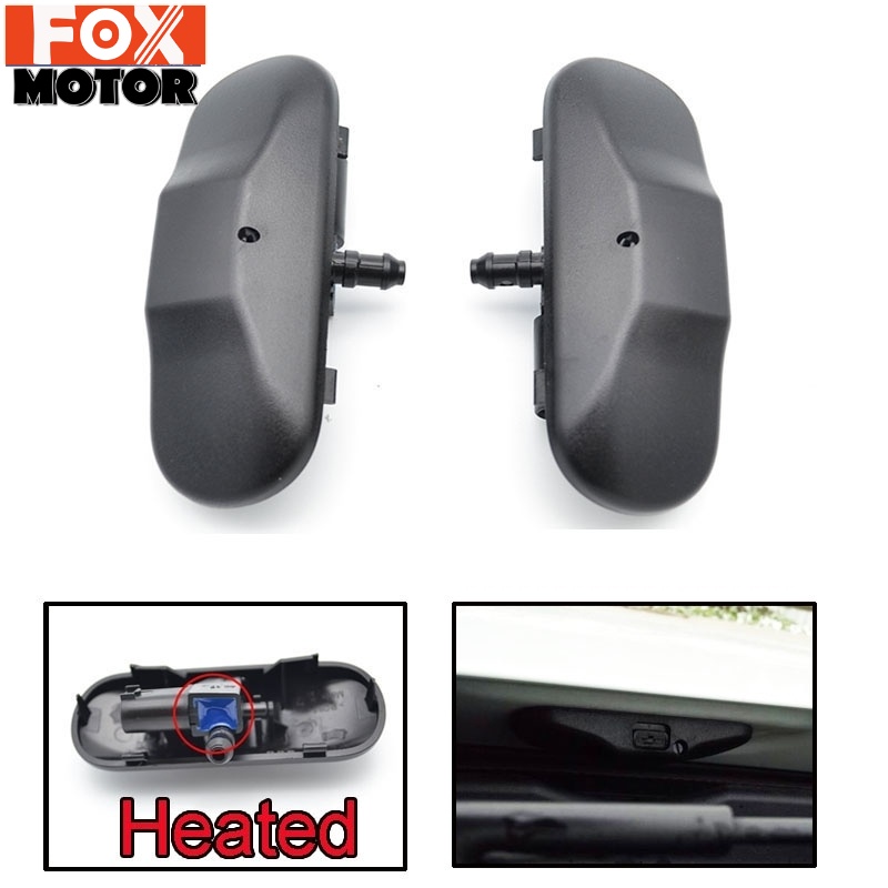 Xukey X2 Front Windshield Washer Nozzles Jet Heated For Audi TT A1 8X A4 B8 Q3 Q5 Q7 4L Front Window