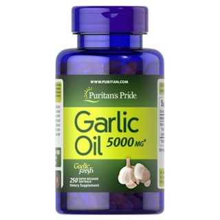 Puritans Pride Garlic Oil น้ำมัน กระเทียบสกัด เข้มข้นที่สุด 5000mg Exp 12/2025