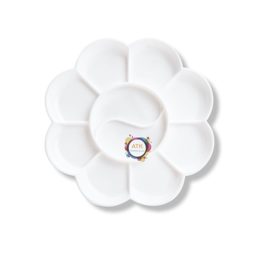 V-Tec VT-RD 135 Plastic Painting Pallet / Vtec Flower Plastic Pallet / Round Painting Pallet – SHABG