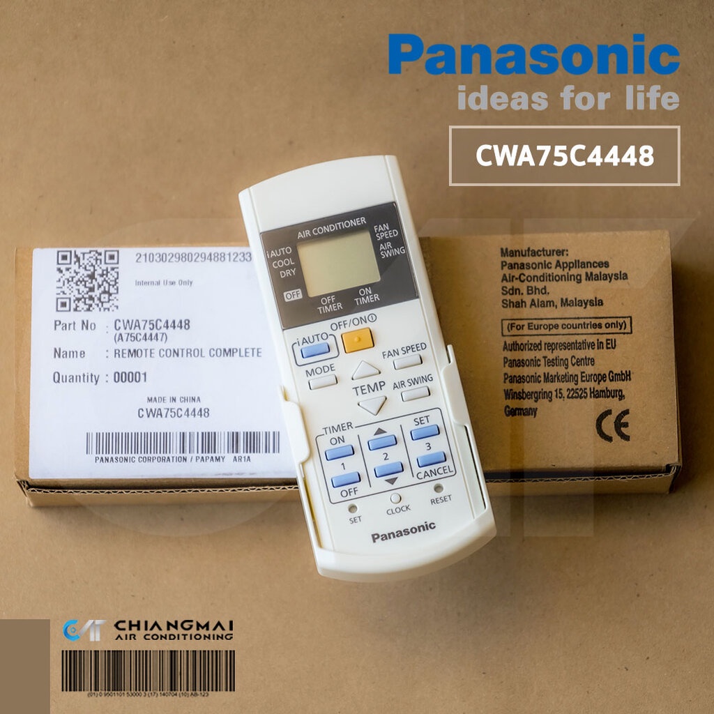 CWA75C4448 (ใช้ CWA775C3623 แทน) รีโมทแอร์ Panasonic รีโมทแอร์พานาโซนิค รุ่น CS-PC9QKT, CS-PC12QKT, 