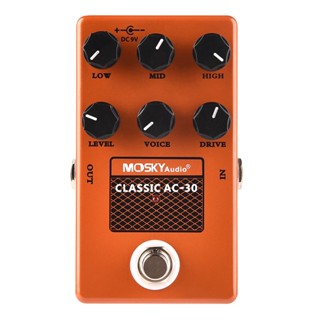 Mosky Classic Ac-30 แป้นเหยียบเอฟเฟคกีตาร์ ลําโพงจําลอง เอฟเฟคเสียง สําหรับกีตาร์ไฟฟ้า อุปกรณ์เสริม