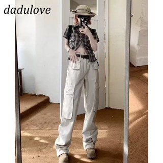 DaDulove💕 New American Ins Street Multi-pocket Overalls Hiphop Loose Ladies Wide Leg Pants Fashion Womens Clothing