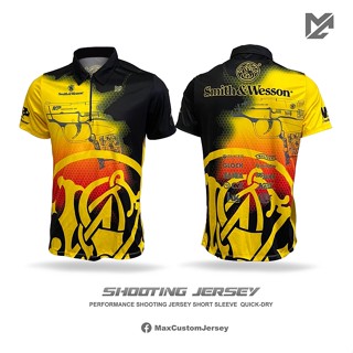 Max Custom Jersey เสื้อยิงปืนแบบใหม่ Smith&amp;Wesson