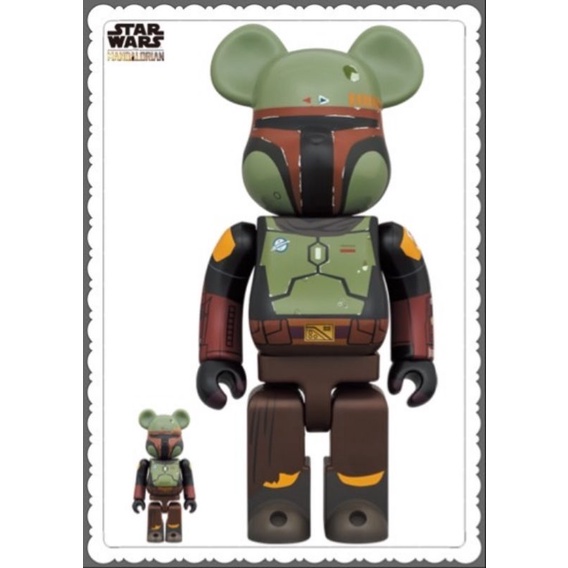 (ของแท้) BE@RBRICK BOBA FETT(Recovered Armor) 100％ & 400％MEDICOM TOY EXHIBITION '22 (Bearbrick)