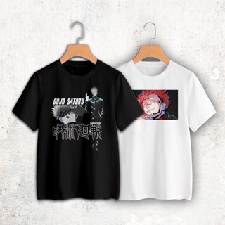 เสื้อโอเวอร์ไซ เสื้อคู่รัก เสื้อยืดครอป เสื้อยืดลายการ์ตูน JUJUTSU KAISEN ผ้า Cotton 100% Tee