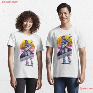 เสื้อยืด cartoonราคาระเบิดSpeed man เอเพ็กซ์เลเจนส์ apex legendsเสื้อยืด Apex legends - Horizon - 80s retro Essential T-